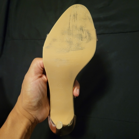 💔SOLD💔 Rose Gold Rhinestone Wrap Heels - Picture 4 of 4